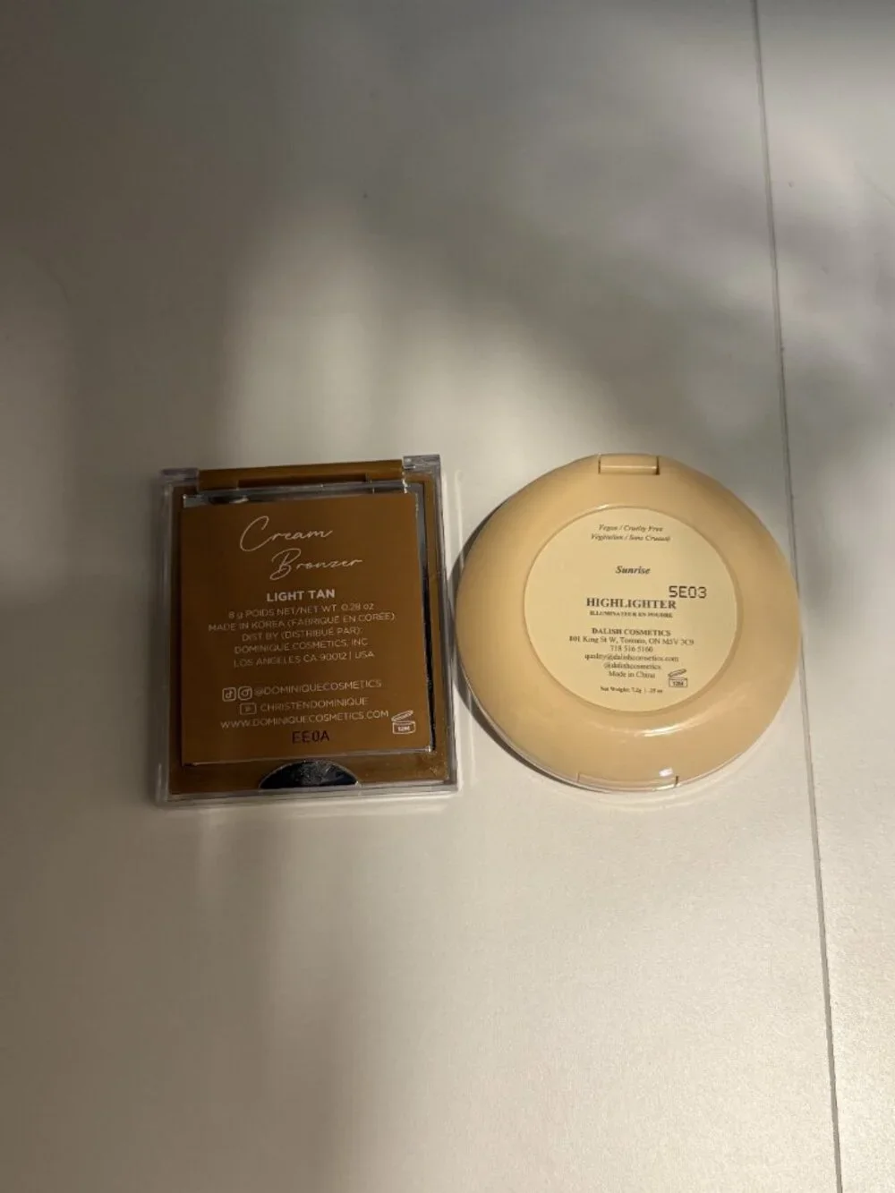 Dominique Cosmetics Bronzer & Da Lish Cosmetics Highlighter Bundle